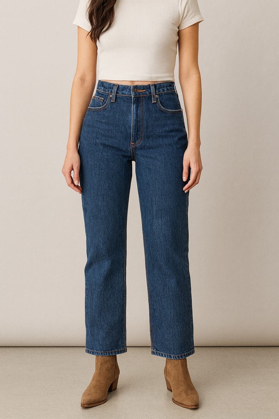 Halogen 100% Cotton Button Fly Straight Leg Jeans Women’s Size 14
